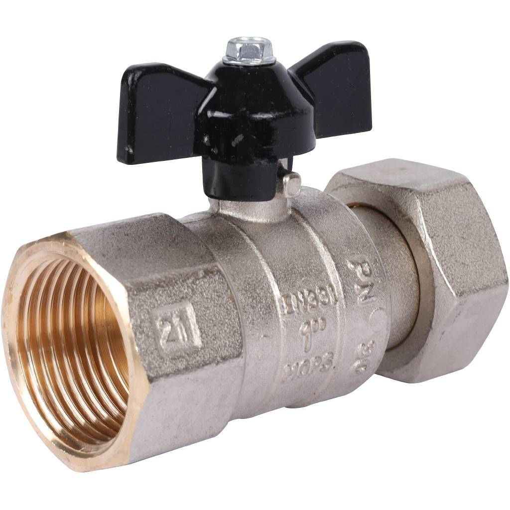 Шаровые краны с накидной гайкой